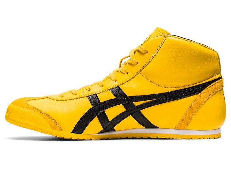 Women's Onitsuka Tiger Mexico Mid Runner Sneakers Yellow | 9548-BNLQV