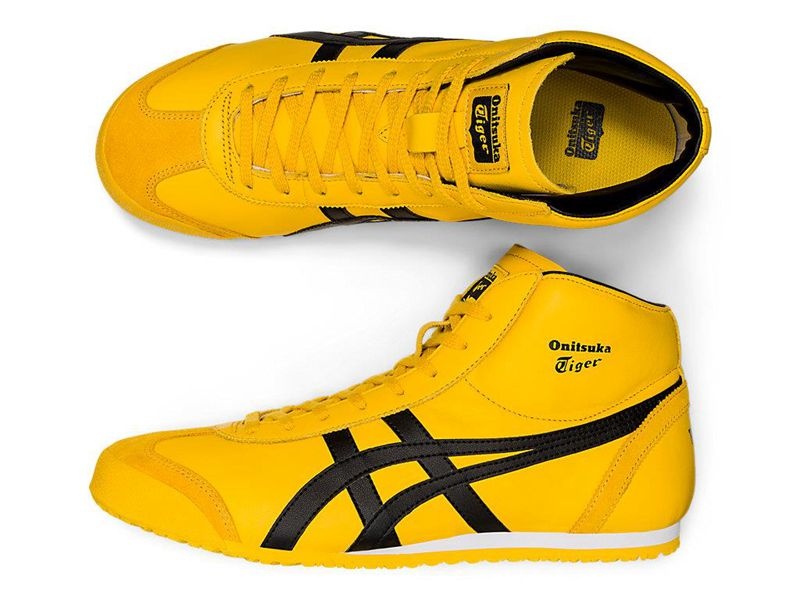 Women's Onitsuka Tiger Mexico Mid Runner Sneakers Yellow | 9548-BNLQV