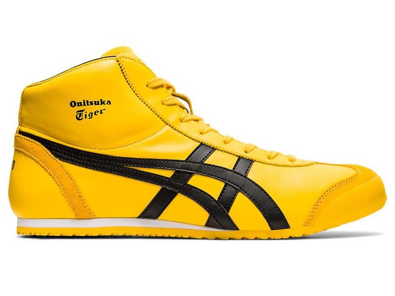 Women\'s Onitsuka Tiger Mexico Mid Runner Sneakers Yellow | 9548-BNLQV