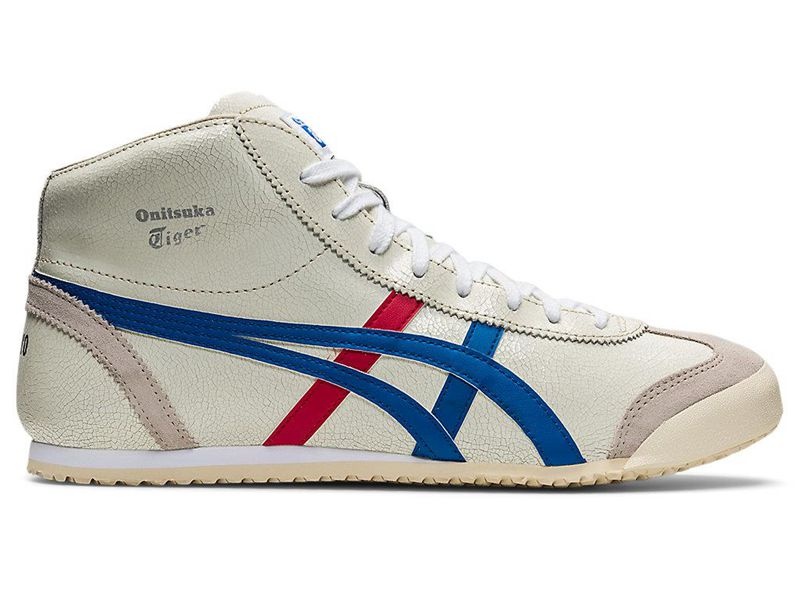 Women\'s Onitsuka Tiger Mexico Mid-runner Sneakers White | 6143-DPGIH