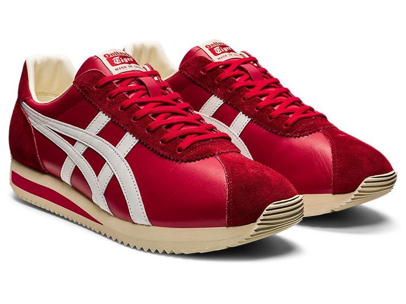 Women's Onitsuka Tiger Moal 77 Nm Sneakers Red | 5168-OXATL