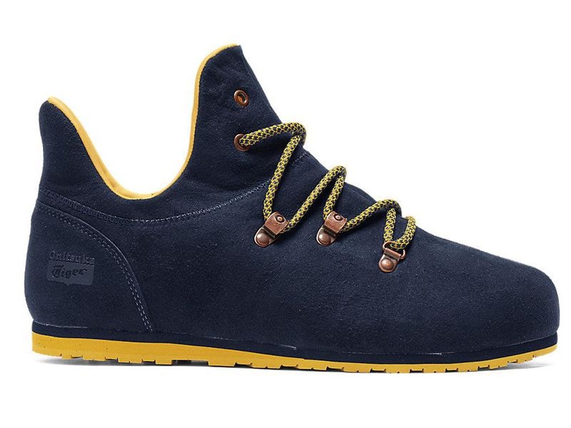 Women\'s Onitsuka Tiger Monte Pokhara Boots Navy | 5346-WRLIY