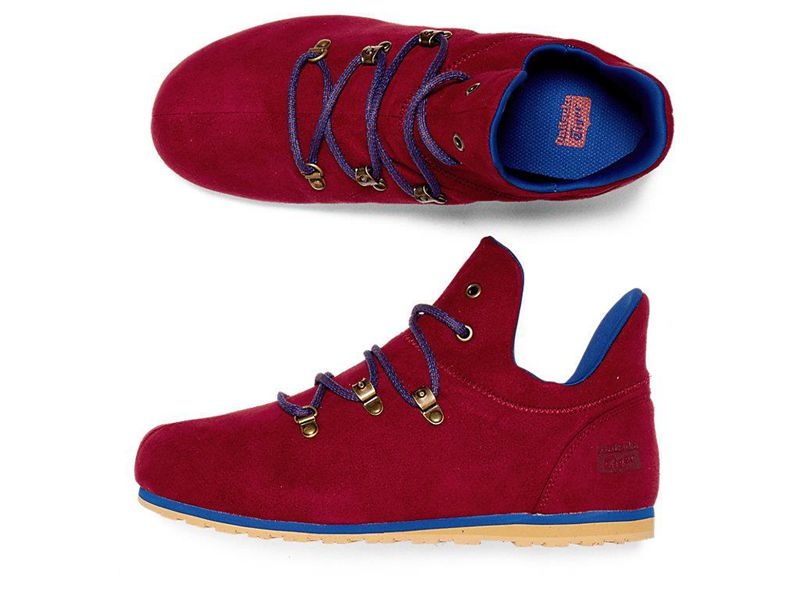 Women's Onitsuka Tiger Monte Pokhara Boots Red | 7652-NUIFV