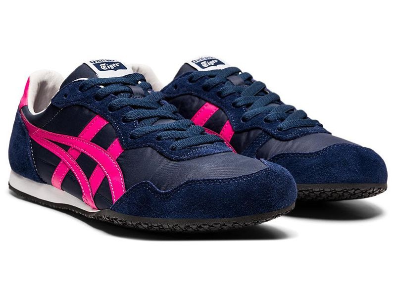 Women's Onitsuka Tiger Serrano Sneakers Navy | 3914-LOXNY