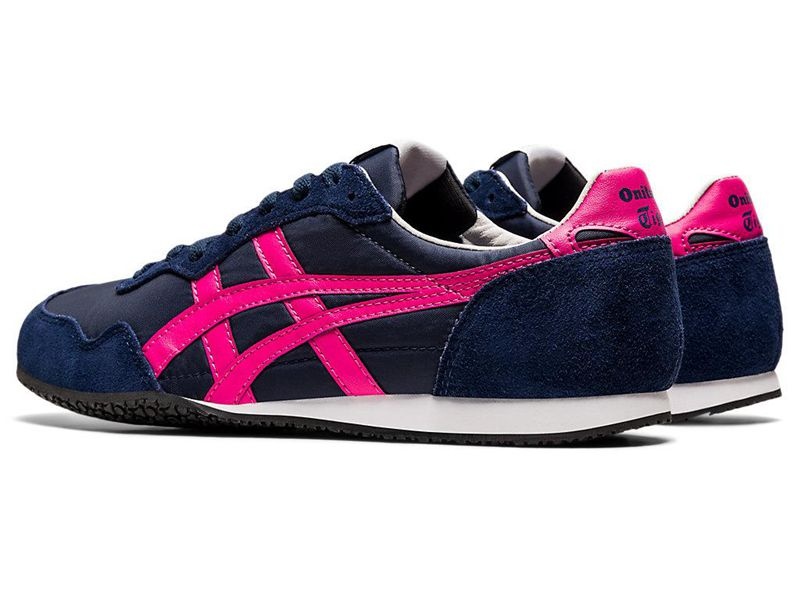 Women's Onitsuka Tiger Serrano Sneakers Navy | 3914-LOXNY