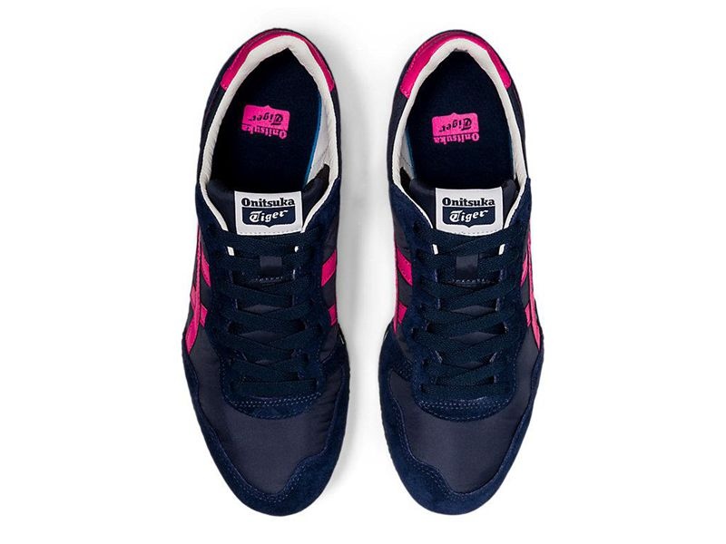 Women's Onitsuka Tiger Serrano Sneakers Navy | 3914-LOXNY