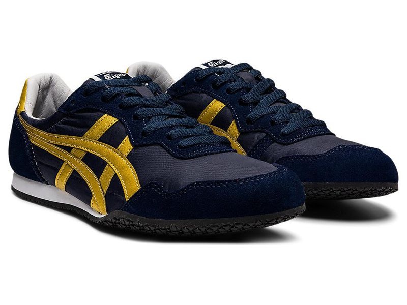 Women's Onitsuka Tiger Serrano Sneakers Navy | 7928-CXBMD