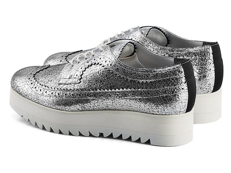 Women's Onitsuka Tiger The™ Brogue Slip On Silver | 4250-BIEMA