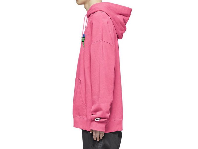 Women's Onitsuka Tiger Top Hoodie Pink | 7098-SAXTC