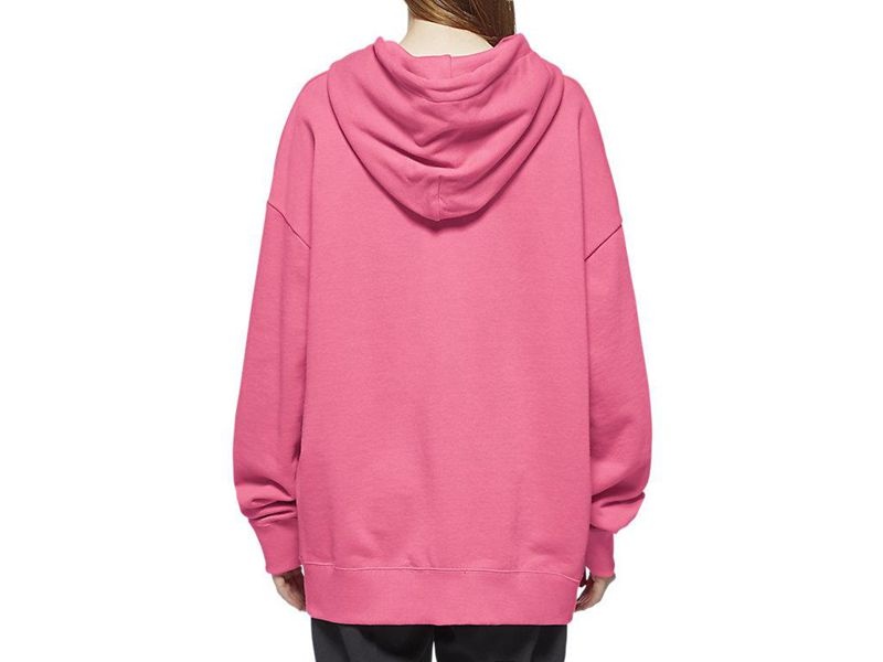 Women's Onitsuka Tiger Top Hoodie Pink | 7098-SAXTC