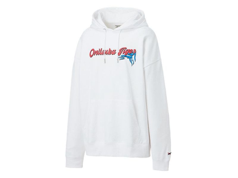 Women's Onitsuka Tiger Top Hoodie White | 1872-PEUIB