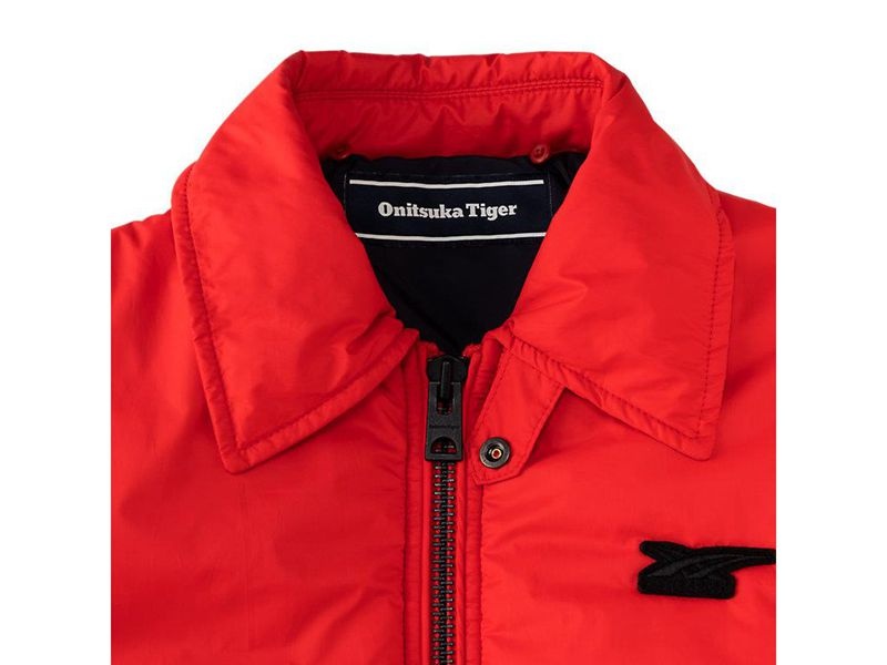 Women's Onitsuka Tiger Ws Blouson Jackets Red | 7234-CPTQR