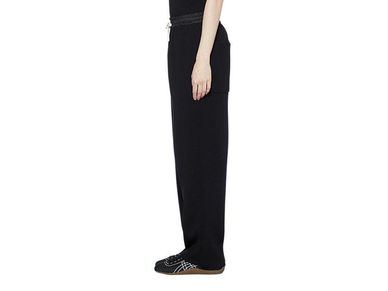 Women's Onitsuka Tiger Ws Knit Pants Black | 6298-KCSVP