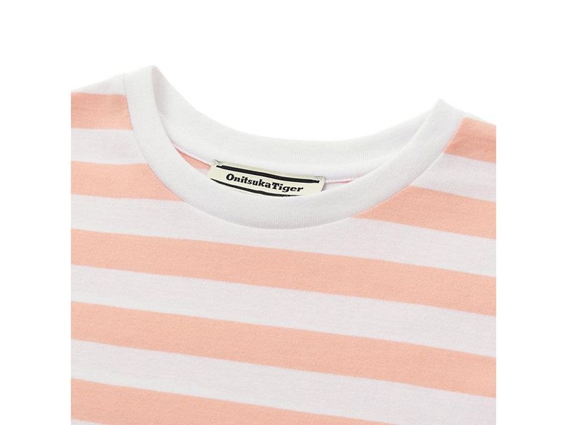 Women's Onitsuka Tiger Ws T Shirts Pink | 6157-XSBOF