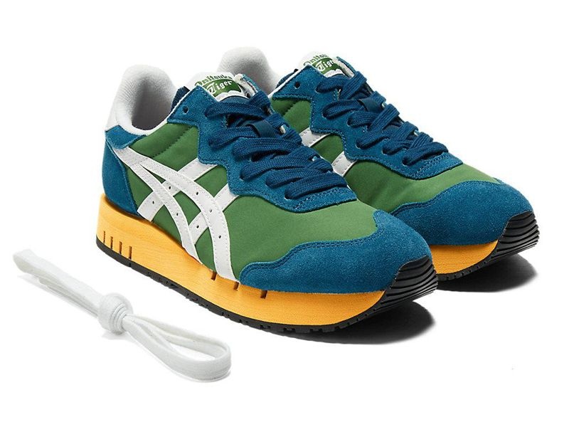 Women's Onitsuka Tiger X-caliber Sneakers Green | 7083-MFWPZ